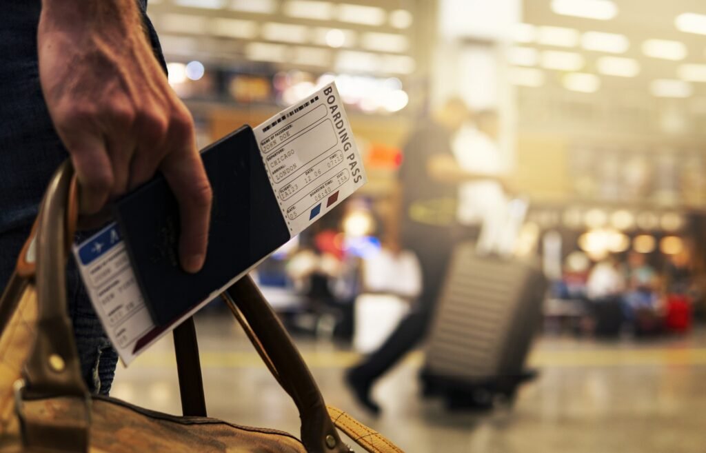 traveller with valid visa and passport